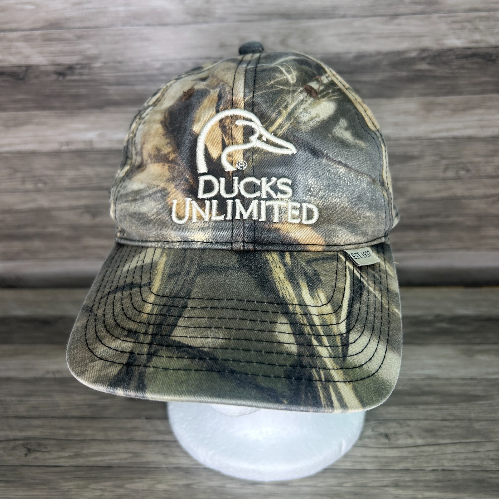 Ducks Unlimited Hat Cap Strap Back Mens One Size Camo Hunting Outdoor Ducks Unlimited Hat Cap Strap Back Mens One Size Camo Hunting Outdoor